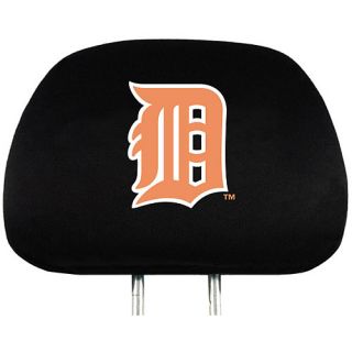 Team ProMark Detroit Tigers Headrest Cover in Black Features Embroidered Team