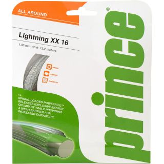 PRINCE Lightning XX Tennis String   16 Gauge   Size 4016g, Clear