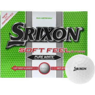 SRIXON Soft Feel Pure White Golf Balls   12 Pack, White