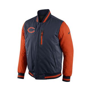 NIKE Mens Chicago Bears Full Zip Padded Reversible Defender Jacket   Size Xl,