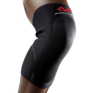 McDavid Knee Sleeve with Anterior Patch   Size Medium, Black/scarlet (403R BS 