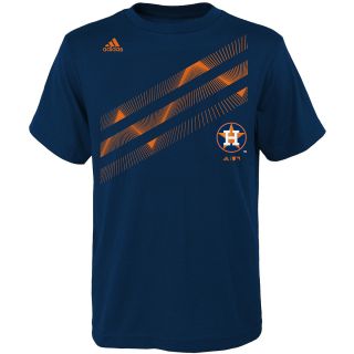 adidas Youth Houston Astros Laser Field Short Sleeve T Shirt   Size Medium