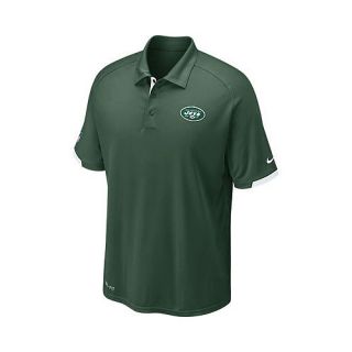 NIKE Mens New York Jets Dri FIT Practice Short Sleeve Polo   Size Small, Fir