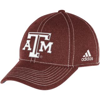 adidas Mens Texas A&M Aggies Structured Fitted Flex Cap   Size L/xl