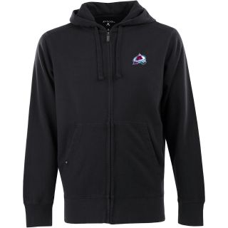 Antigua Mens Colorado Avalanche Fleece Full Zip Hooded Sweatshirt   Size