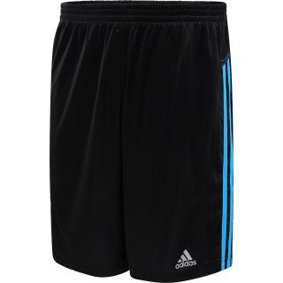 adidas Mens Response Dual Running Shorts   Size Large, Black/solar Blue