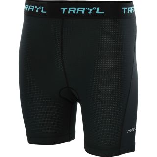 TRAYL Womens Ryde Cycling Liner Shorts   Size Large, Caviar