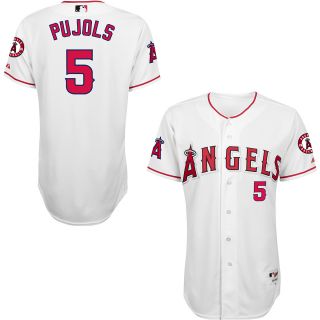 Majestic Athletic Los Angeles Angels Albert Pujols Authentic Home Jersey   Size