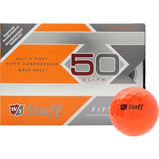 WILSON STAFF Fifty Elite Golf Balls   12 Pack, Orange