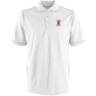 Antigua Stanford Cardinals Mens Icon Polo   Size Large, White/silver (ANT