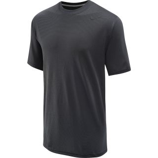 NIKE Mens Dri FIT Touch Short Sleeve T Shirt   Size Small, Anthracite/black