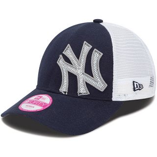 NEW ERA Womens New York Yankees Sequin Shimmer 9FORTY Adjustable Cap   Size