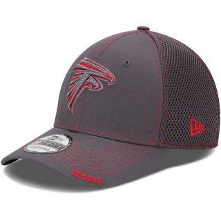 NEW ERA Mens Atlanta Falcons 39THIRTY Graphite Neo Stretch Fit Cap   Size M/l,