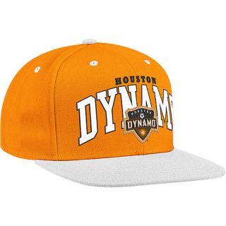 adidas Mens Houston Dynamo Wordmark Logo Wool Flat Brim Snapback Cap, Multi