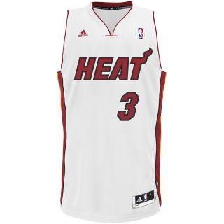 adidas Mens Miami Heat Dwyane Wade Revolution 30 Replica Home Jersey   Size