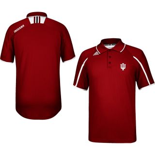 adidas Mens Indiana Hoosiers Sideline Polo Shirt   Size Large, Red