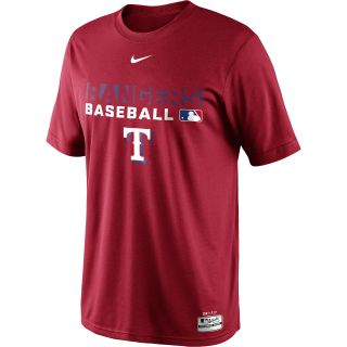 NIKE Mens Texas Rangers Dri FIT Legend Team Issue Short Sleeve T Shirt   Size