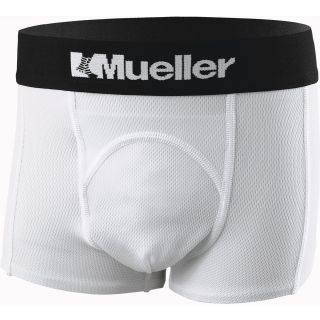 Mueller Adult Support Shorts   Size XL/Extra Large, White (52504)