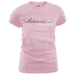 MJ Soffe Womens Arkansas Razorbacks T Shirt   Soft Pink   Size XL/Extra Large,