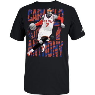 adidas Mens New York Knicks Carmelo Anthony Pivot Short Sleeve T Shirt   Size