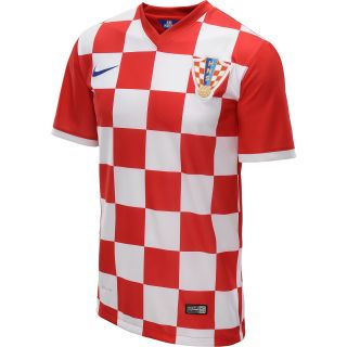 NIKE Mens 2014 Croatia Stadium Replica Short Sleeve Soccer Jersey   Size