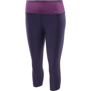 NIKE Womens Legend 2.0 Tight Fit Polyester Capris   Size Xl, Purple
