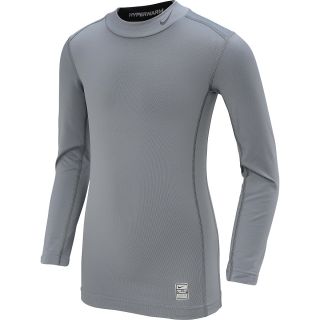 NIKE Boys Hyperwarm Compression Long Sleeve Mock Top   Size Small, Cool