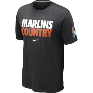 NIKE Mens Miami Marlins Marlins Country Local Short Sleeve T Shirt   Size