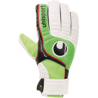 uhlsport Fanghand Soft HN Soccer Glove   Size 5, Flash Green/black (1000333 01 