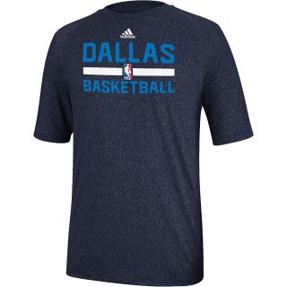 adidas Mens Dallas Mavericks Practice ClimaLite Short Sleeve T Shirt   Size