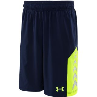 UNDER ARMOUR Mens NFL Combine Authentic Shorts   Size Xl, Midnight Navy/yellow
