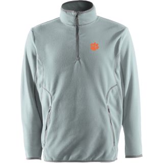 Antigua Mens Clemson Tigers Ice Pullover   Size Large, Clemson Silver