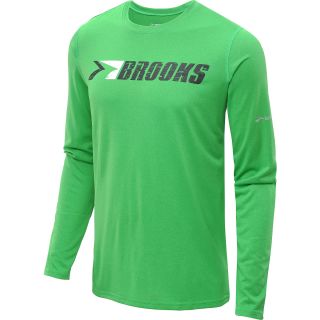 BROOKS Mens EZ T III Retro Brooks Long Sleeve Running T Shirt   Size Medium,