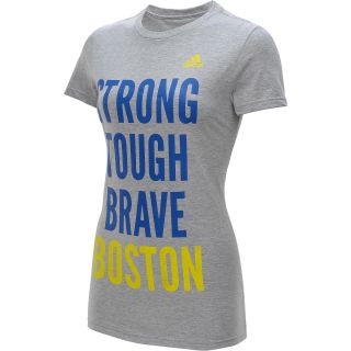 adidas Womens Boston Strong Short Sleeve T Shirt   Size Large,