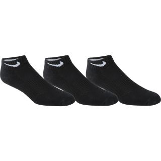 NIKE Boys Performance Low Cut Socks   3 Pack   Size 3 5, Black/white