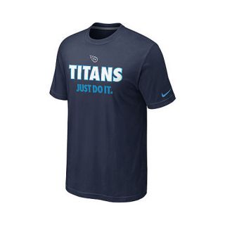 NIKE Mens Tennessee Titans Just Do It Short Sleeve T Shirt   Size Medium,