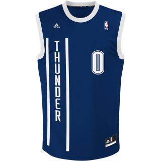adidas Mens Oklahoma City Thunder Russell Westbrook Replica Road Jersey   Size