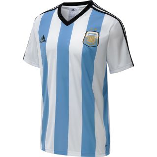 adidas Mens Argentina Home Replica Short Sleeve T Shirt   Size Large,