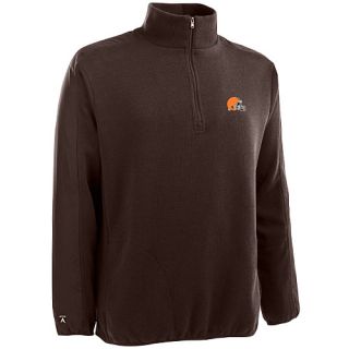 Antigua Mens Cleveland Browns Executive Half Zip Pullover Sweater   Size