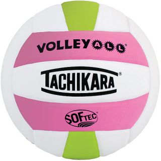 Tachikara SofTec Indoor Volleyball, Pink/white (V ALL.PKWLG)