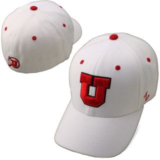 Zephyr Utah Utes DH Fitted Hat   White   Size 7 5/8, Utah Utes (UTADHW0040758)