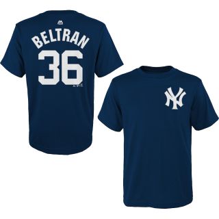 MAJESTIC ATHLETIC Youth New York Yankees Carlos Beltran Name And Number Short 