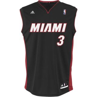 adidas Mens Miami Heat Dwyane Wade Revolution 30 Replica Road Jersey   Size