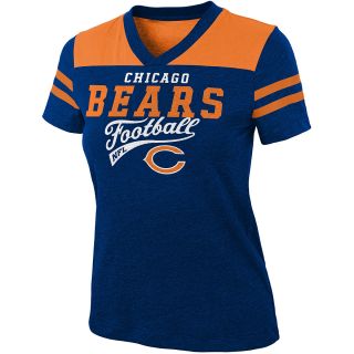 NFL Team Apparel Girls Chicago Bears Burn Out Jersey Short Sleeve T Shirt  