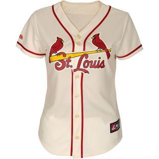 Majestic Athletic St. Louis Cardinals Womens Blank Replica Alternate Jersey  