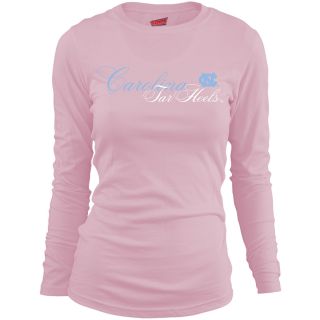 MJ Soffe Girls North Carolina Tar Heels Long Sleeve T Shirt   Soft Pink   Size