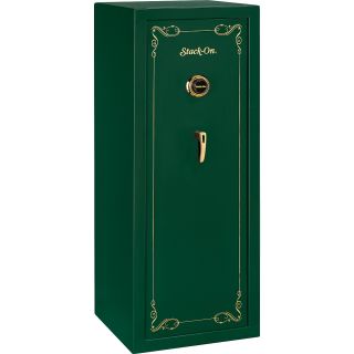 Stack On 16 Gun Non Fire Safe   Size Combination Lock Crbw, Hunter Green (SS 