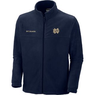 COLUMBIA Mens Notre Dame Flanker Full Zip Fleece Jacket   Size Small, Blue