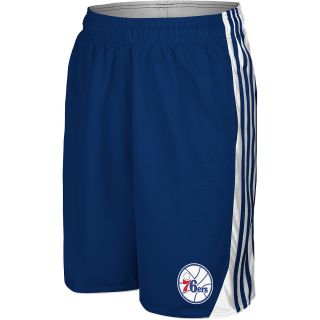 adidas Mens Philadelphia 76ers Full Color Logo Basketball Shorts   Size Large,