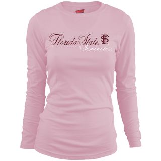 MJ Soffe Girls Florida State Seminoles Long Sleeve T Shirt   Soft Pink   Size